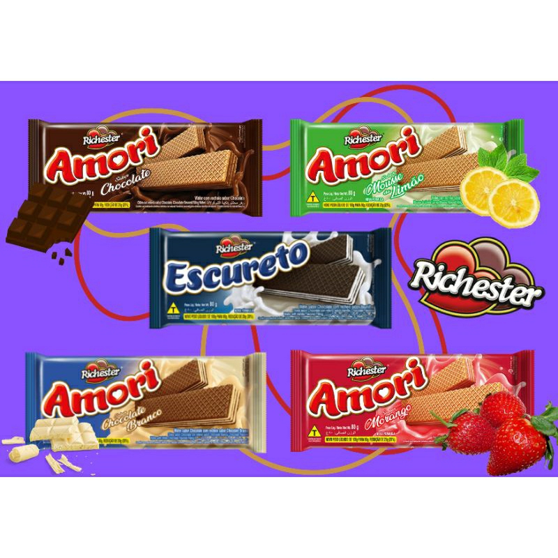 Biscoito Waffer richester 10 unidades | Shopee Brasil
