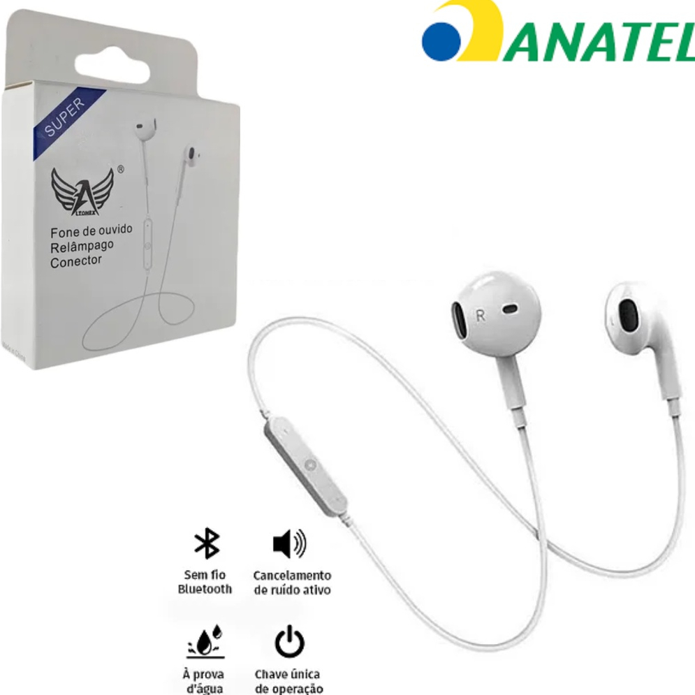 Fones de ouvido sem fio Bluetooth, M19 TWS 5.0 cancelamento de ruído