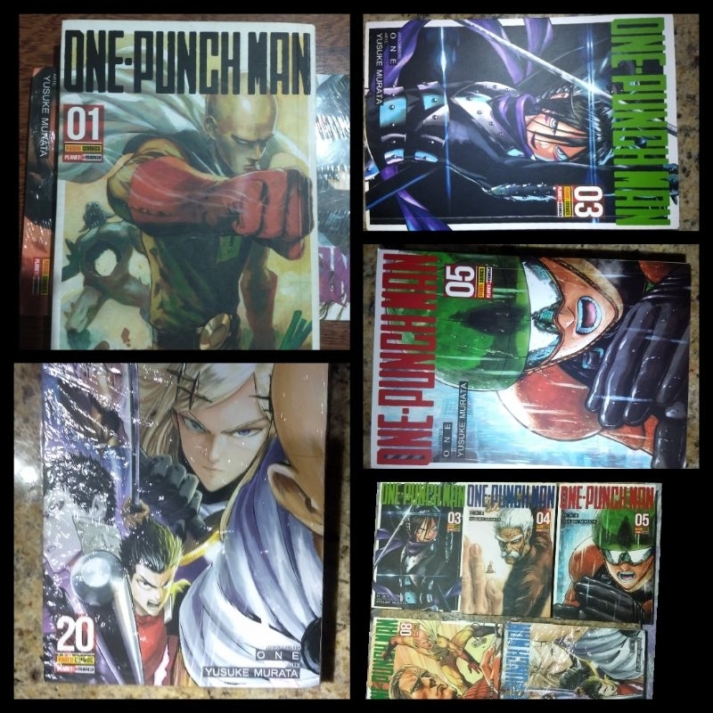 Mangá One Punch Man - Jump Comics Volumes 01 à 05 (em Japonês)
