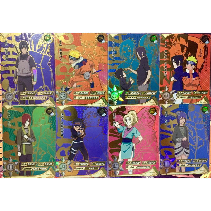 Naruto Shippuden Kayou Card Game ZR Raro TCG 1° Edição Original Importado Raro cartinhas figurinha carta ninja CCG Tsunade Jiraya Orochimaru Kushina Tenten Gaara Minato