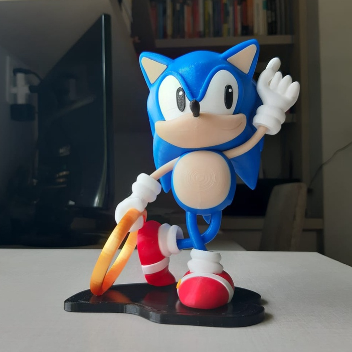 Sonic the Hedgehog - Impressão 3D