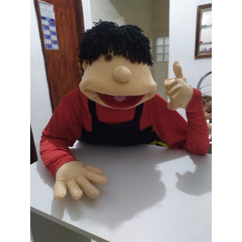 Boneco fantoche feltro