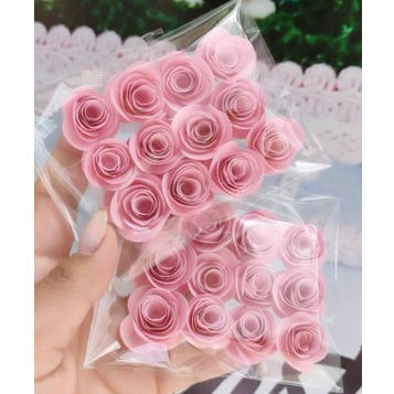 12 mini rosinhas flor de papel 2cm