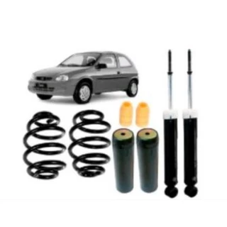amortecedor + mola + kit traseiro Chevrolet corsa Celta 1994 até 2005