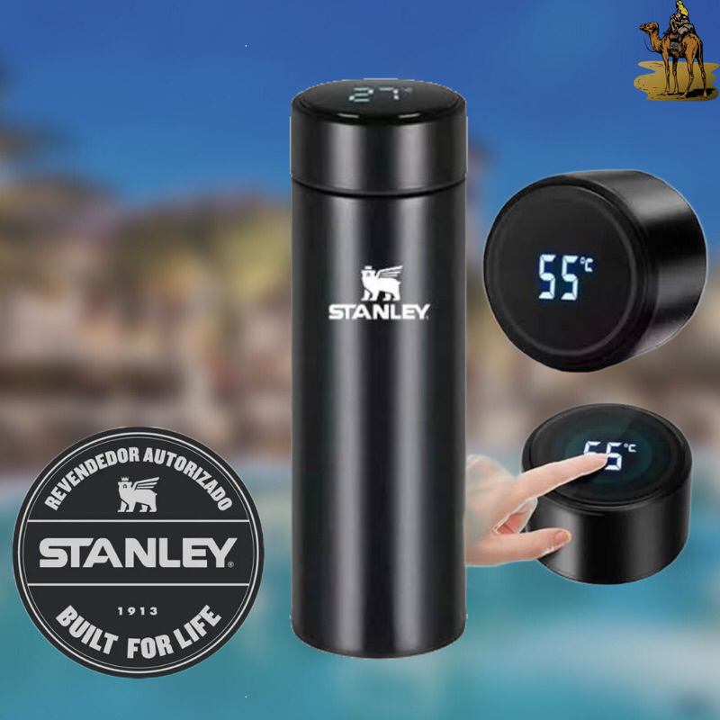 GARRAFA TÉRMICA STANLEY 500ML COM MEDIDOR DE TEMPERATURA