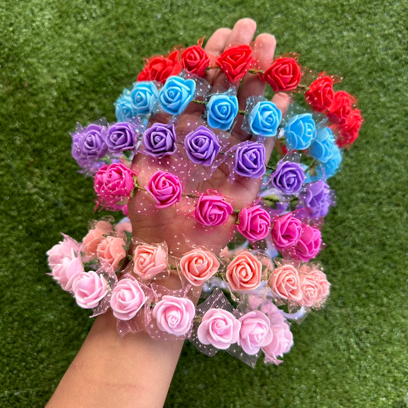 Tiara coroa de flores para dama de honra ensaio de fotos regulável