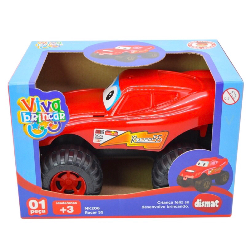 Carrinho de Corrida de Brinquedo Racer 55- DISMAT