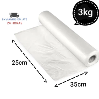 Bobina Plástica Saco 3kg Resistente 25x35 Com 500 Sacos Promoção!!