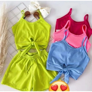 Conjunto Blusa e Short Menina Blogueirinha Infantil Varias Cores Mini Diva Luxo 2023
