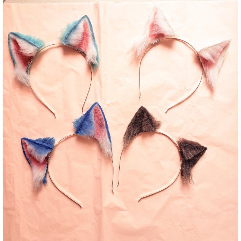 Orelinha de gato gatinho neko cosplay ears fur kitsune