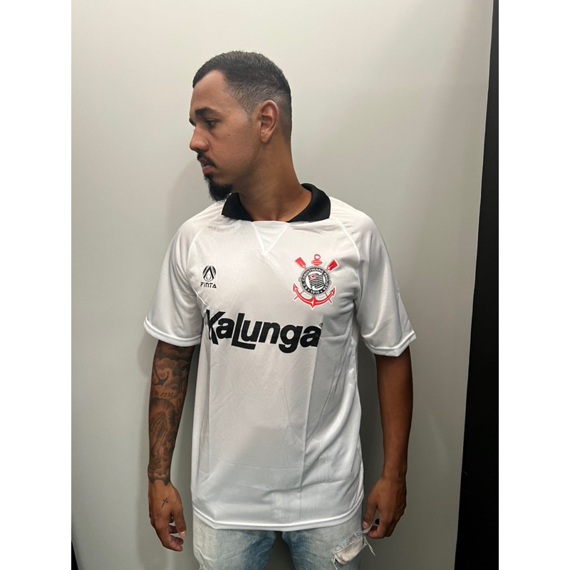 CAMISETA CORINTHIANS KALUNGA RETRÔ 1990