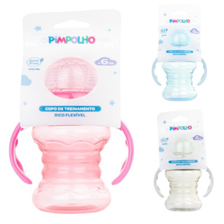 Copo para treinamento bebê com bico Flexível 120ml - PIMPOLHO