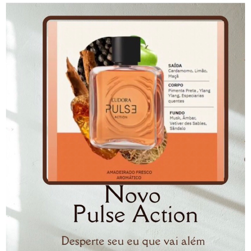 pulse action eudora colonia 100ml | Shopee Brasil