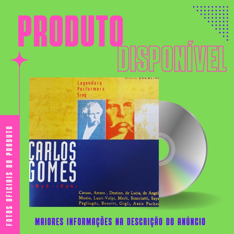 CD CARLOS GOMES LEGENDARY PERFORMERS SING Enrico Caruso