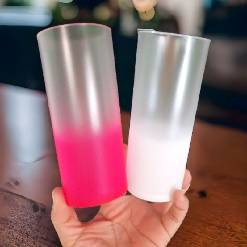 40 Copos Long Drink Resistente Degradê Colorido Para Personalizar