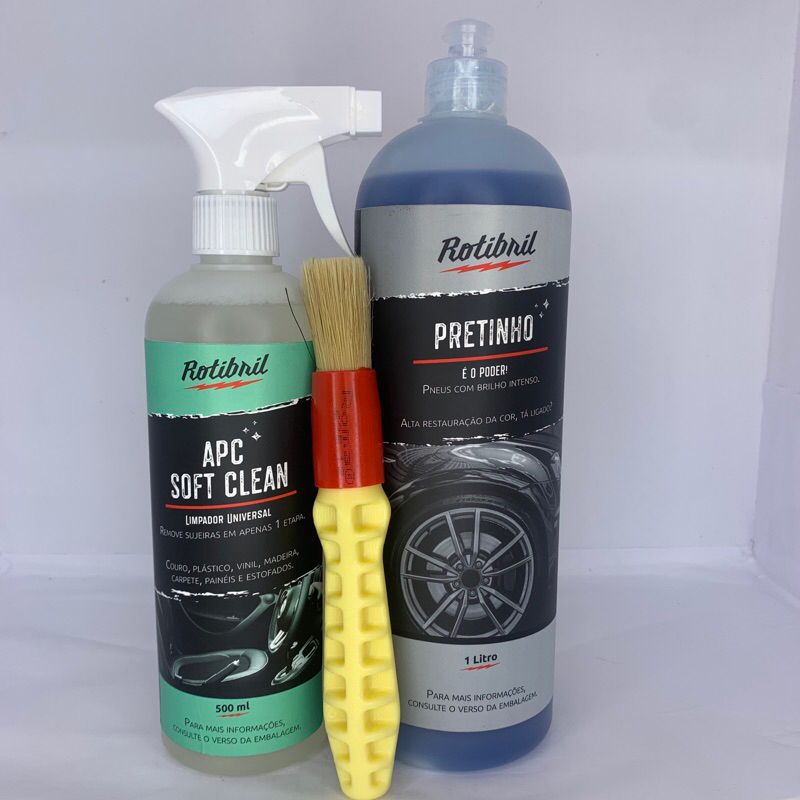KIT Pneu TOP APC Soft Clean Rotibril + Pretinho Rotbril Shopee Brasil