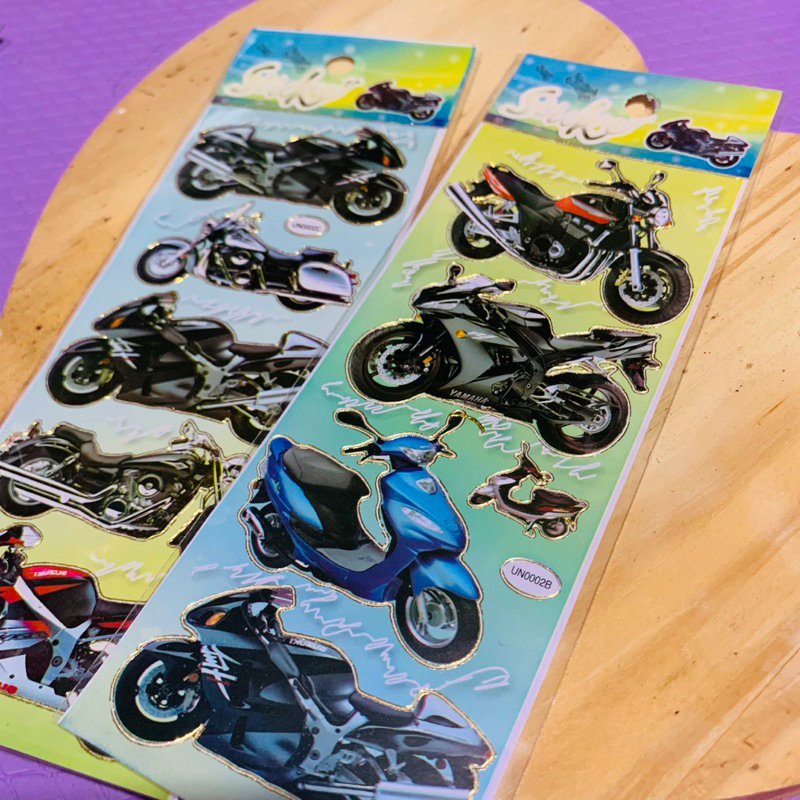 kit com 10 cartelas de adesivo gatinha moto- sticker / Cartela de ...