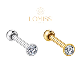 Piercing Helix Flat Conch Tragus Lóbulo Minibarbell Aço Cirúrgico Zircônia Lomiss piercing