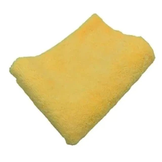 1x Toalha De Microfibra Detailer Corte A Laser 37x57cm 330gsm amarela