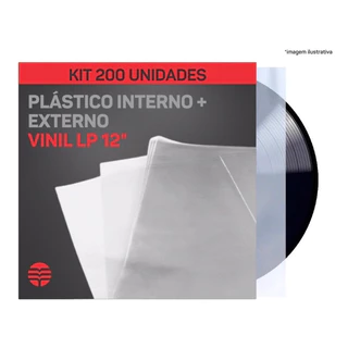 Plastico Vinil Lp 200 - 100 Externos 0.15 + 100 Interno em Oferta na Shopee
