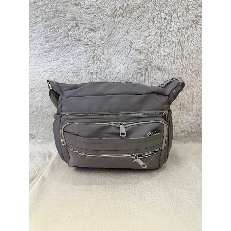 Bolsa feminina nylon transversal grande divisoria 3230 Shopee Brasil