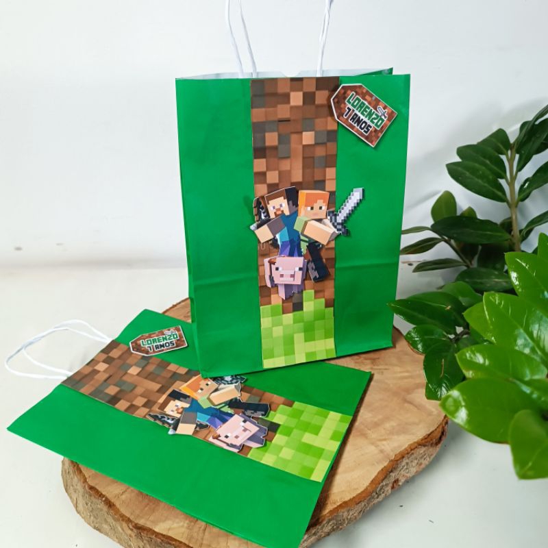 Sacola Surpresa Minecraft 10 unidades | Shopee Brasil