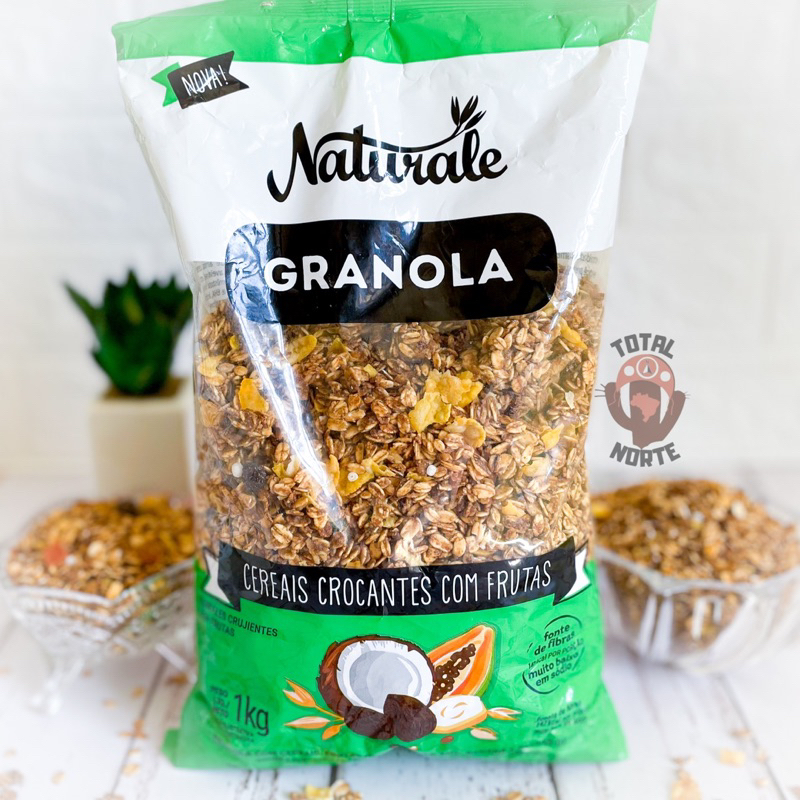 Granola Naturale Cereais Crocantes com Frutas 1KG. Shopee Brasil