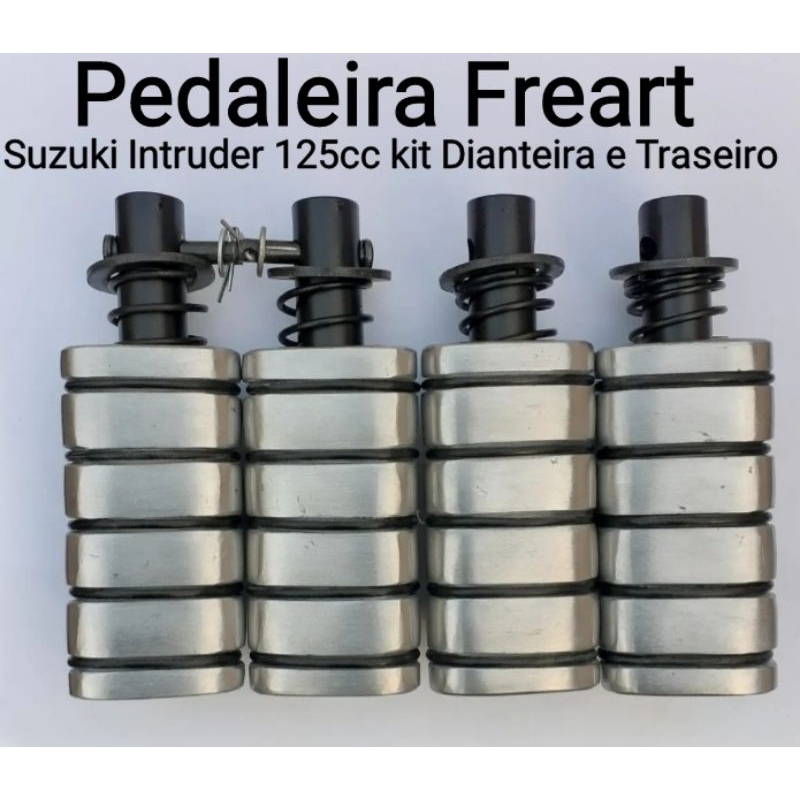 Pedaleira Suzuki Intruder 125cc Kit Dianteira e Traseira