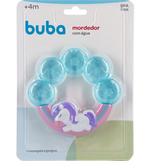 Mordedor de Água Buba Buba Gelado Alivio Dentes Bebê Massageador Dente - buba