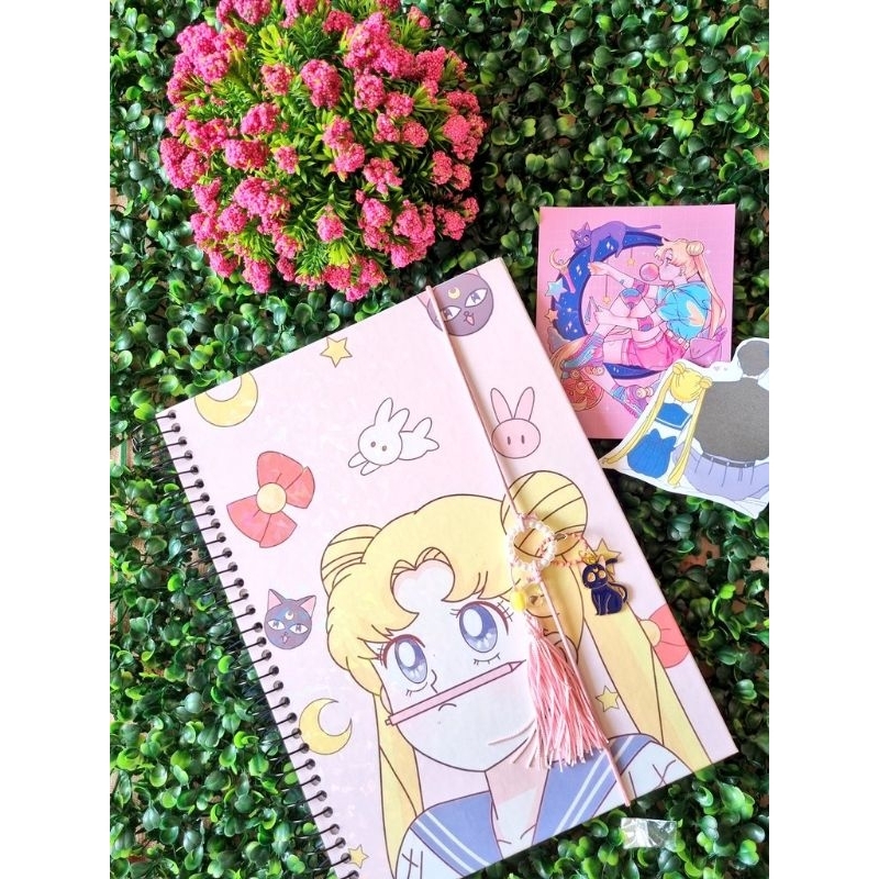 Caderno 1 ou 10 Matérias Sailor Moon | Shopee Brasil