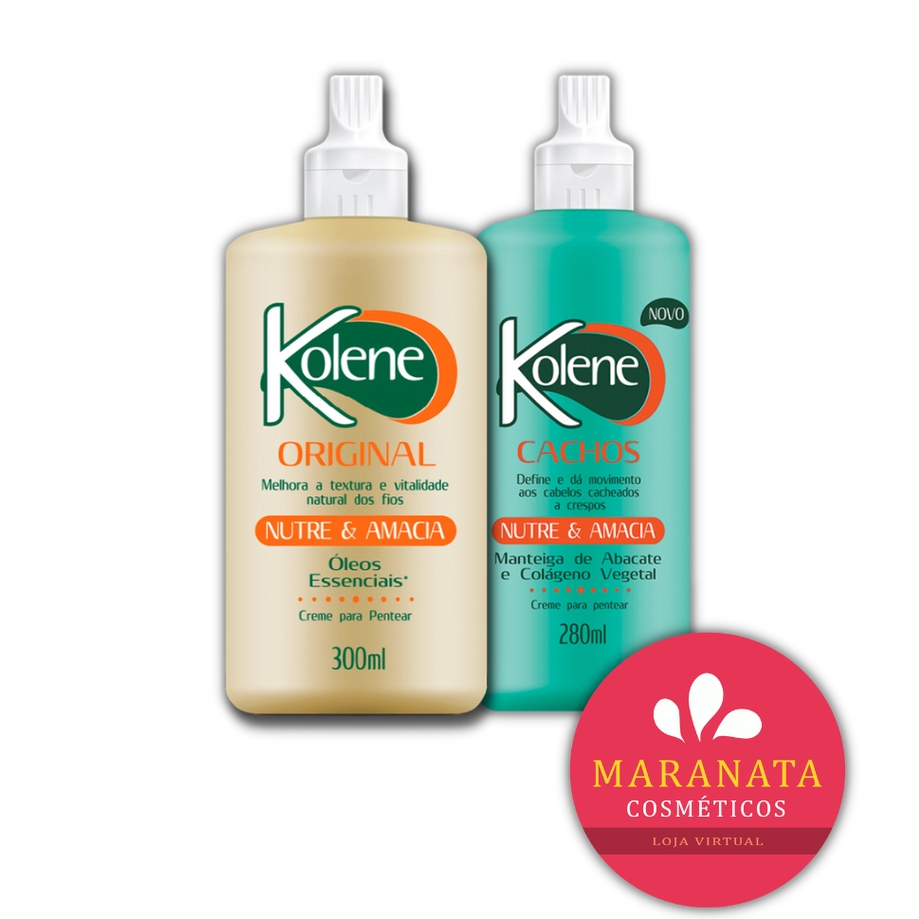 Kit com 2 Creme para Pentear Kolene Original 300ml