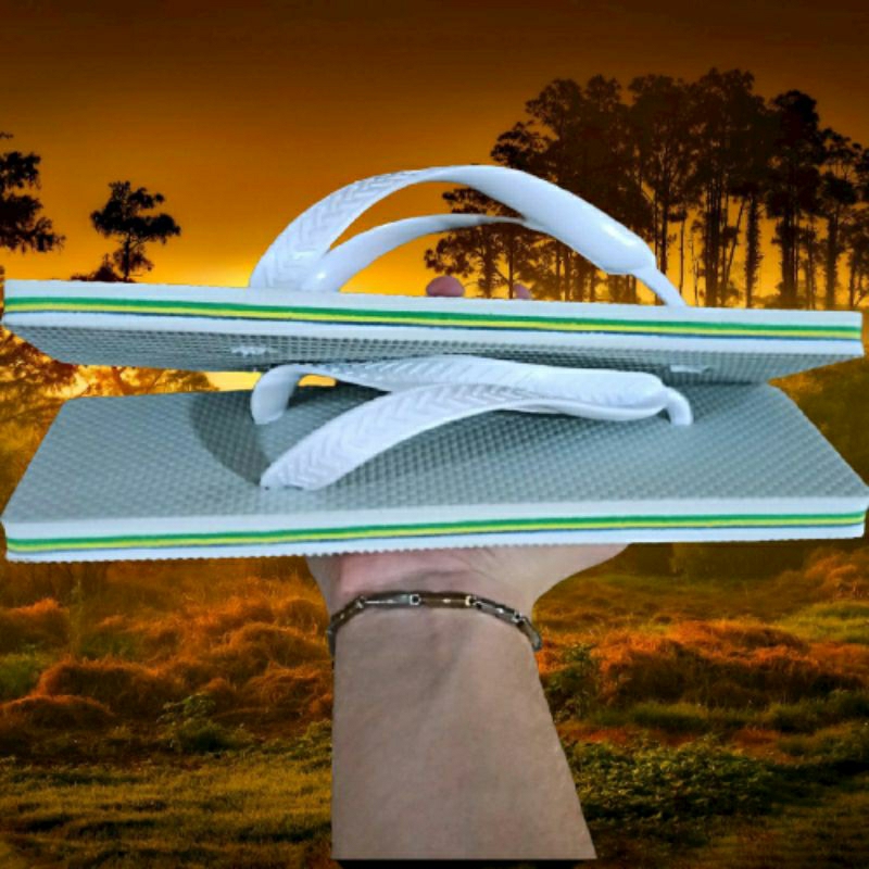 Chinelo Quadrado Com Filete Lateral Unissex Estilo Japonês