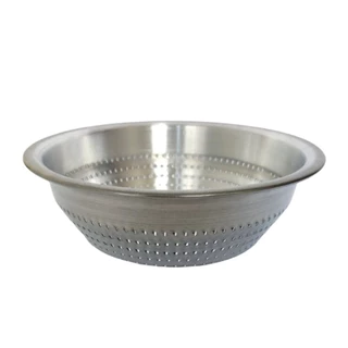 Escorredor de arroz - Lava tudo em alumínio 26cm - peneira redonda