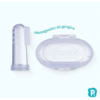 Massageador de Gengiva Com Estojo Pimpolho Para Bebê - Enxoval