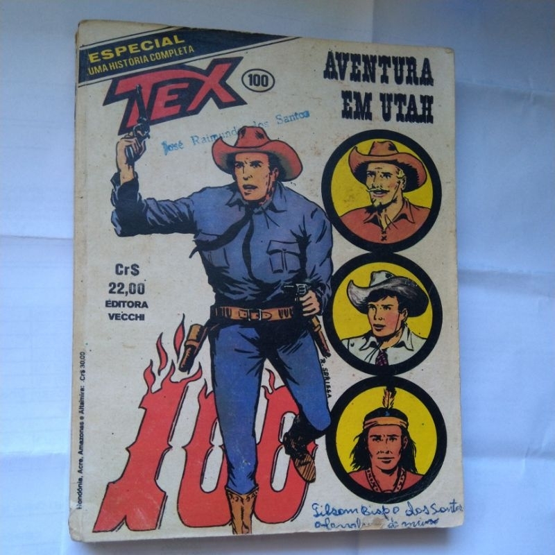 Tex nº 100 Aventura em Utah Vecchi colecionador