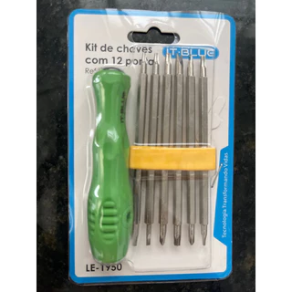 Kit Chave de Fenda de Precisão Multiuso 12 em 1
