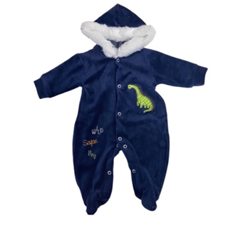 Macacão de plush bebê enxoval Com Capuz De Pelinhos
