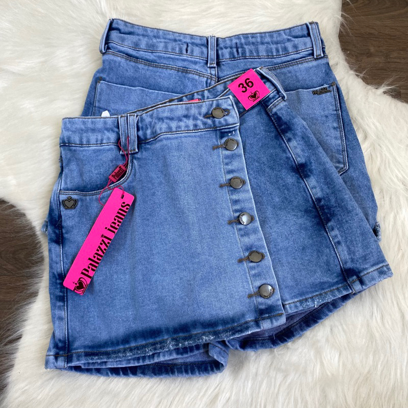 Short jeans palazzi store atacado