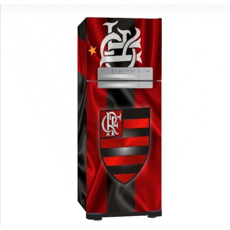 Adesivo plotagem geladeira time futebol carioca flamengo | Shopee Brasil