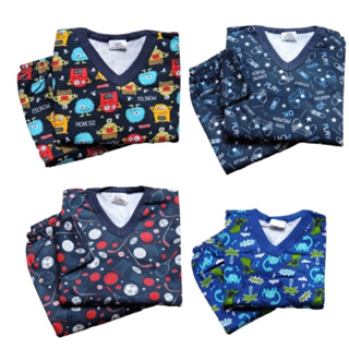 Pijamas Infantil menino menina Com Diversas Estampas quentinho frio