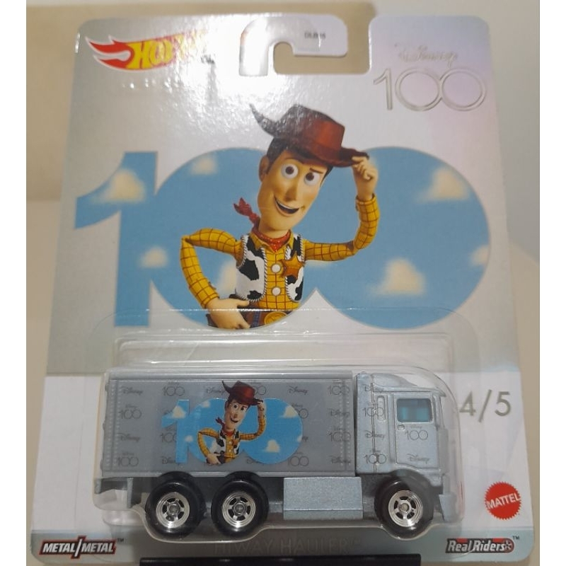 Hot Wheels Premium Disney 100 Toy Story Woody Hiway Hauler 4/5 2023 Diecast  Car