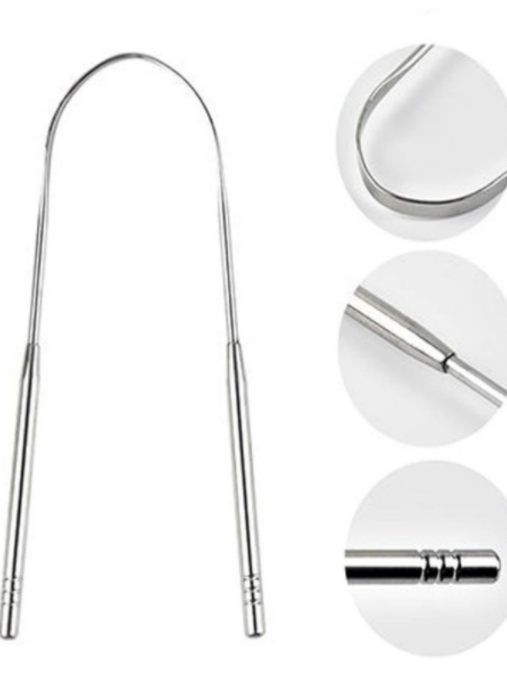 Pe As Limpador Raspador De L Ngua Em A O Inox Curvado Boca Limpa Raspador De L Ngua Shopee