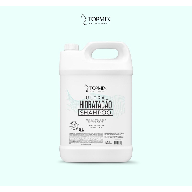 shampoo de Lavatório hidratante Topmix 5 litros Shampoo de Galão