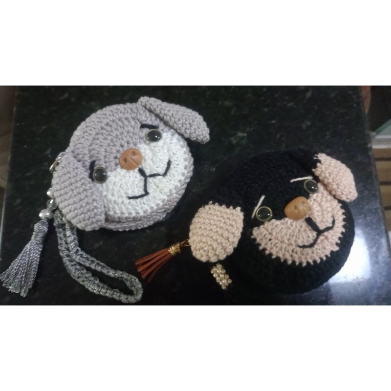 amigurume cachorrinho porta-moedas#crochê bolsa de mão#artesanal🐶