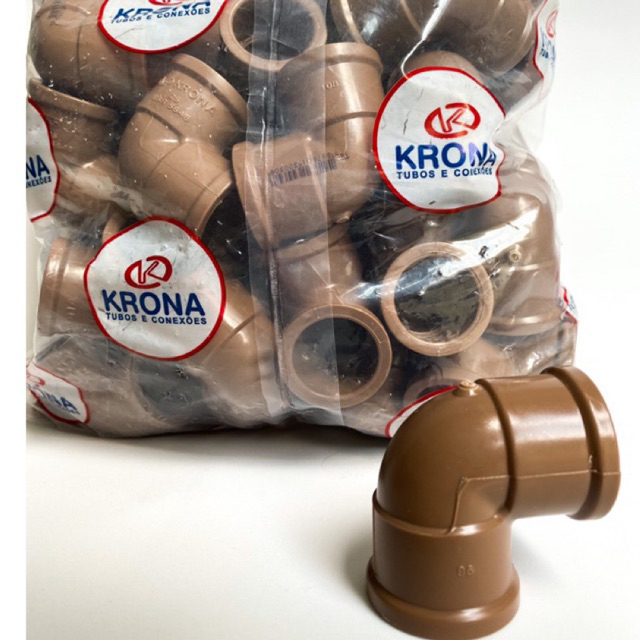 Joelho cotovelo 25 unidades 90 graus 25mm soldável Krona