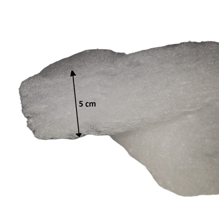 Manta Acrilica Pelon Ultra Grossa - 5cm Espessura - 1,40mx0,3m