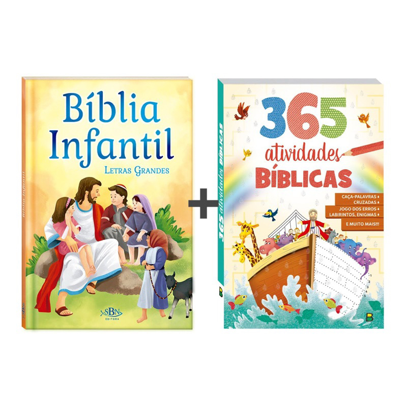 KIT BÍBLIA INFANTIL + 365 ATIVIDADES BÍBLICAS - Todo Livro