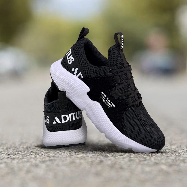 Tênis Masculino Esportivo Off White Academia Caminhada Corrida Aditus Leve e Confortável