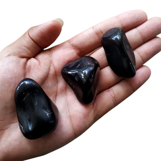 Obsidiana Vidro Vulcanico Natural Rolado