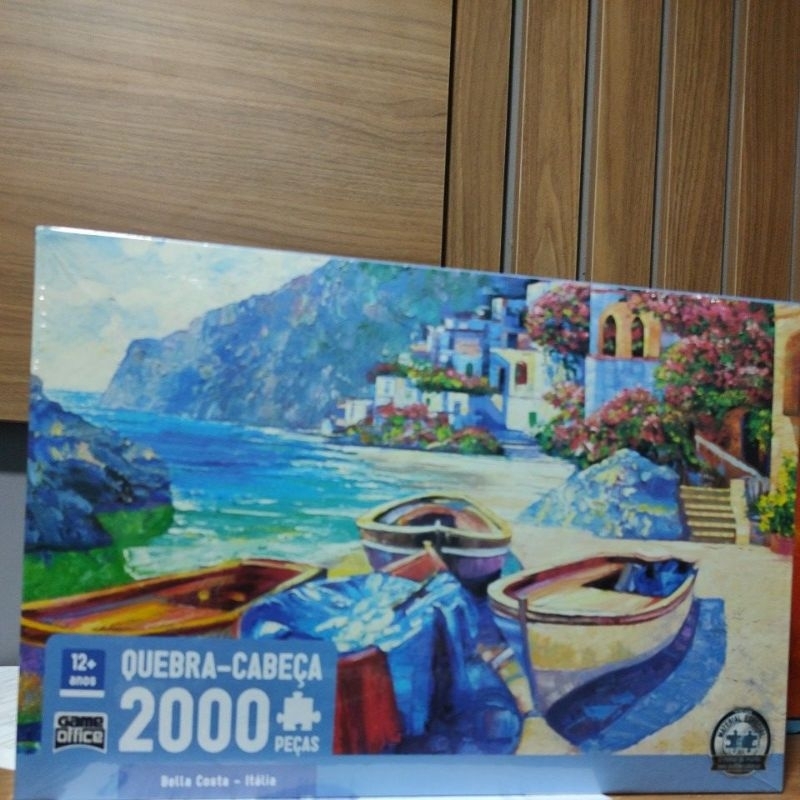 Quebra Cabeça Puzzle Bella Costa Itália 2000pç Game Office